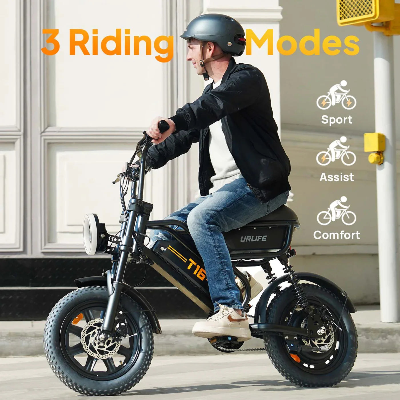 T16 Electric Bicycle, Fat Tyre, 25kmh, 250W Motor, 48V 13Ah Battery, Adult All-Terrain E-Bike