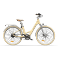 Air 28 250W Electric Bike for Adults, 28" Urban eBike, 36V 9.6Ah Battery, Up to 25 km/h, Up to 100 km Range - Light Yellow