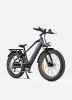 E26 Fat Tyre Electric Bike 250W 70Nm Torque Max Speed 25 km/h 140km Range Dual Suspension All-Terrain Ebike