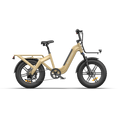 Oasis One 250W Electric Bike for Adults, 20" x 4.0" Fat Tyre, 48V 15Ah Battery, Up to 25 km/h, Up to 120 km Range, Shimano 7-Speed- Sand