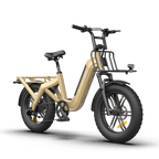 Oasis One 250W Electric Bike for Adults, 20" x 4.0" Fat Tyre, 48V 15Ah Battery, Up to 25 km/h, Up to 120 km Range, Shimano 7-Speed- Sand