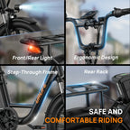 E20 adult 20' E-bike 25kmh 250W 48V 13Ah battery commute Electric Bike, Fat Tire city Ebike 7 Speed